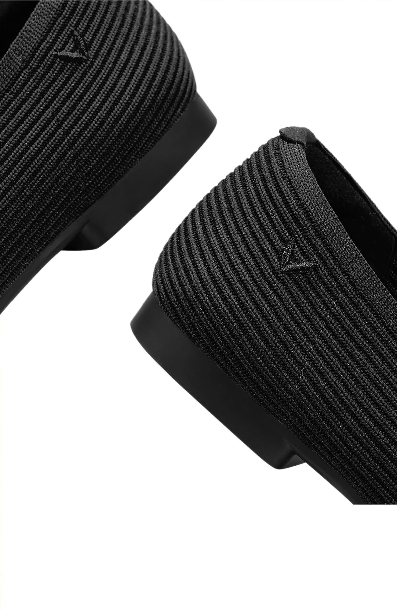 VIVAIA Square-Toe V-Cut Flats, Alternate, color, Black