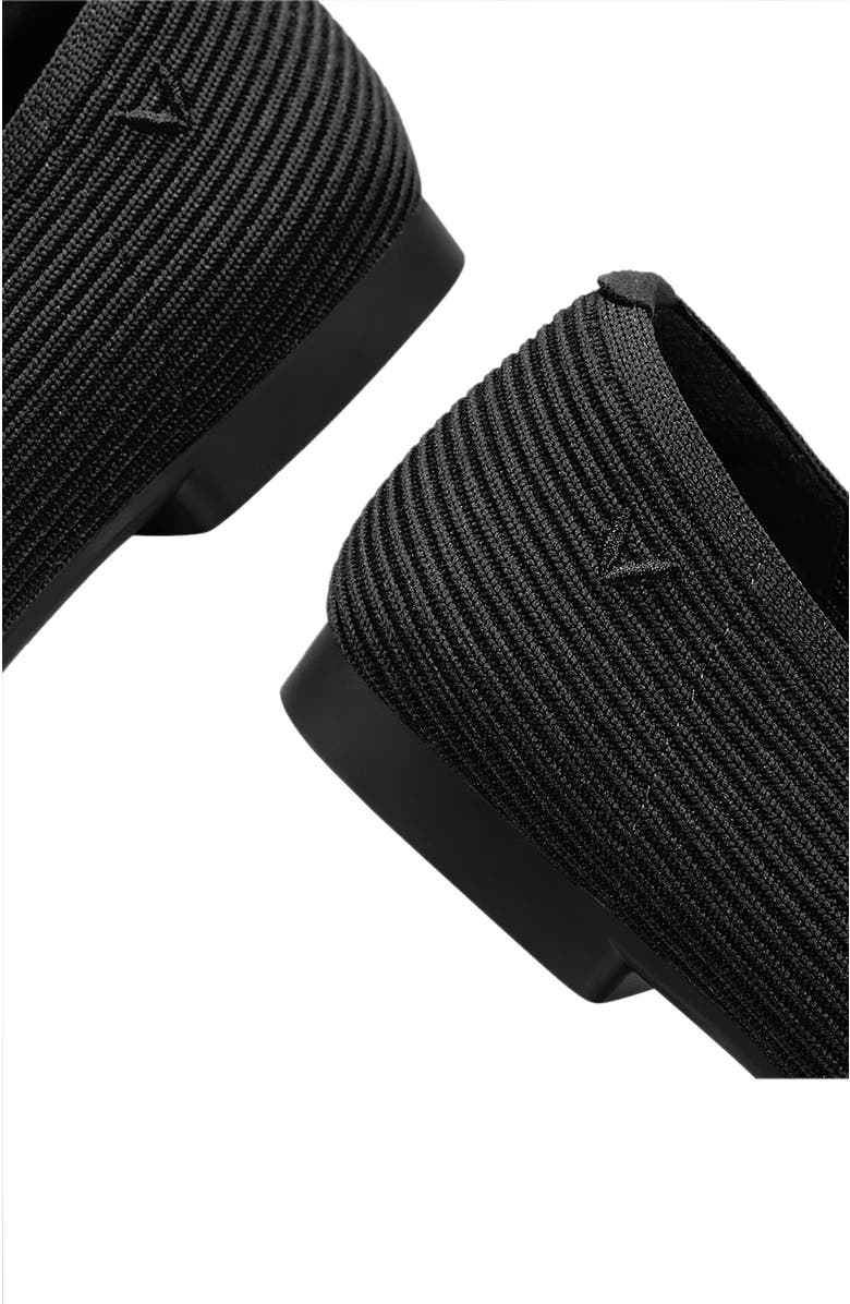 VIVAIA Square-Toe V-Cut Flats, Alternate, color, Black