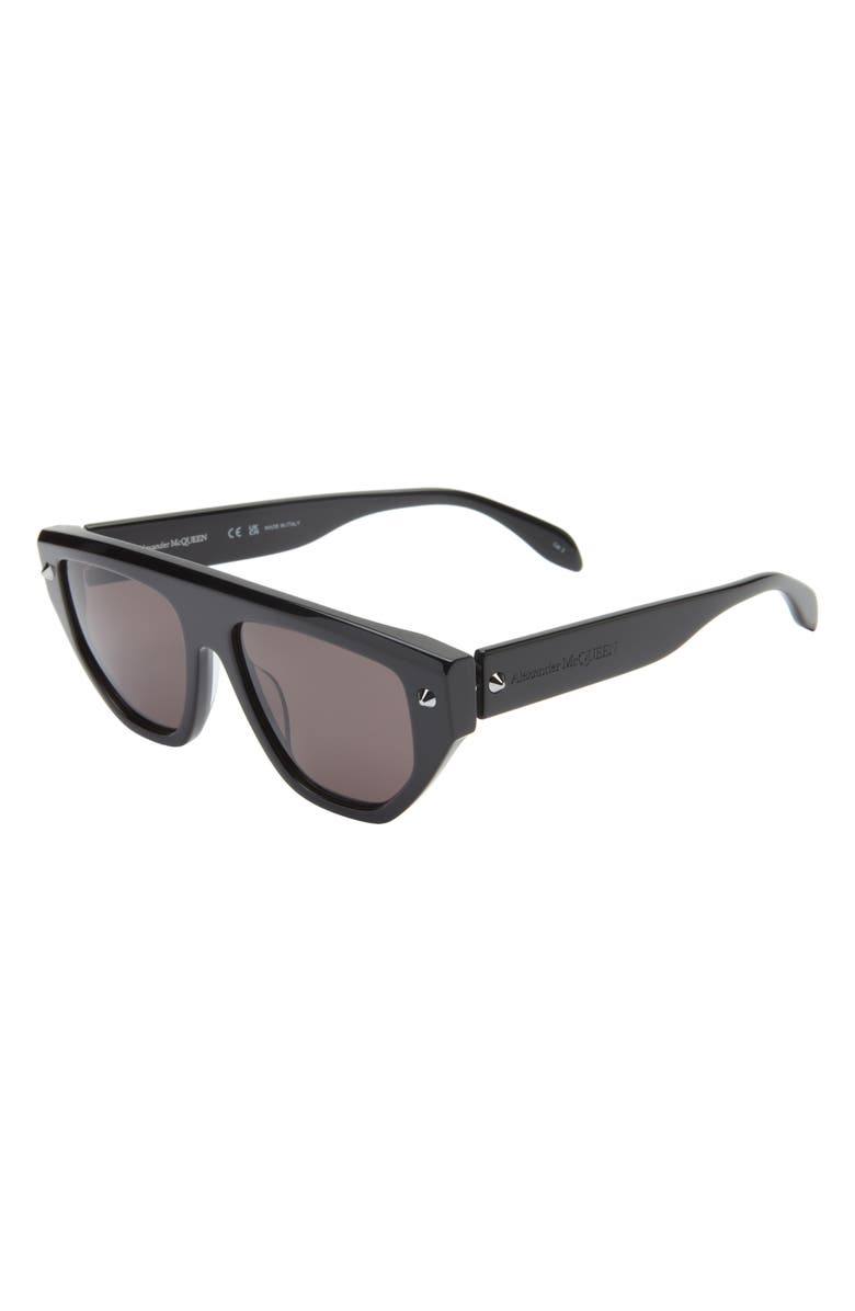 McQueen 54mm Square Sunglasses, Alternate, color,