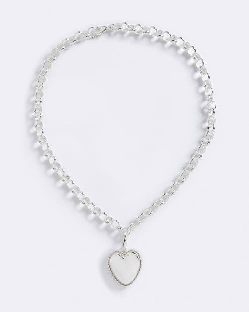 Emma Pills Hot Heart Chain In Silver