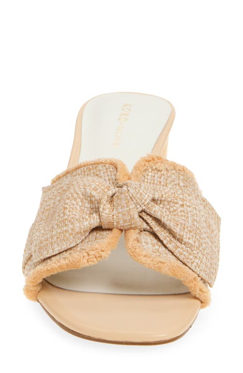 KOKO + PALENKI KOKO + PALENKI SAMANTHA RAFFIA SLIDE SANDAL