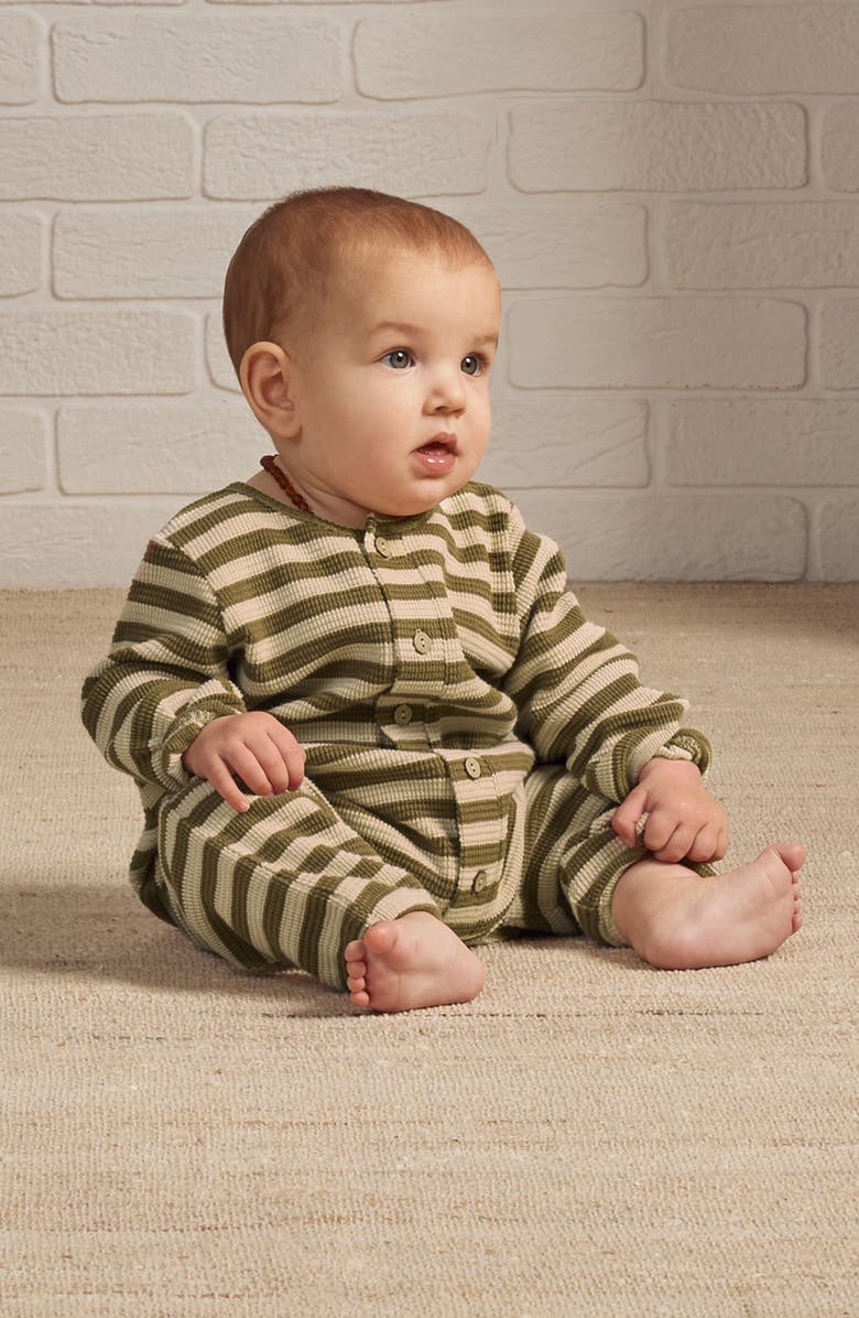 Rylee + Cru Stripe Cotton Romper, Alternate, color, 