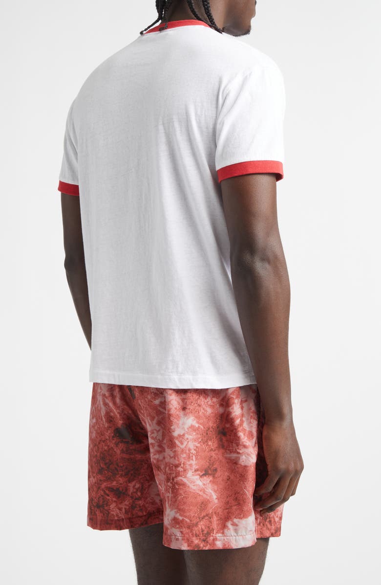 STOCKHOLM SURFBOARD CLUB Club Organic Cotton Ringer T-Shirt, Alternate, color, White