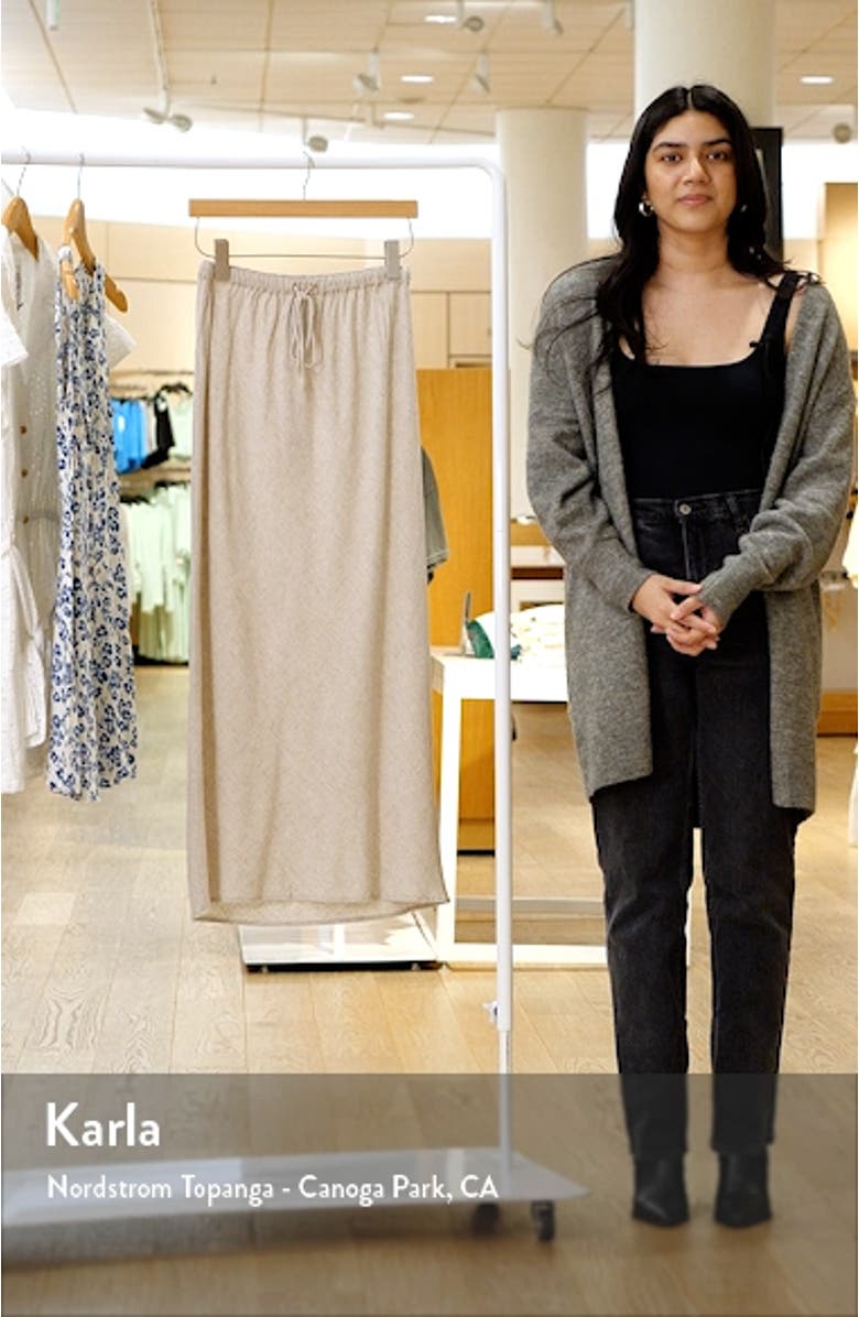 Drawstring Waist Maxi Skirt, sales video thumbnail