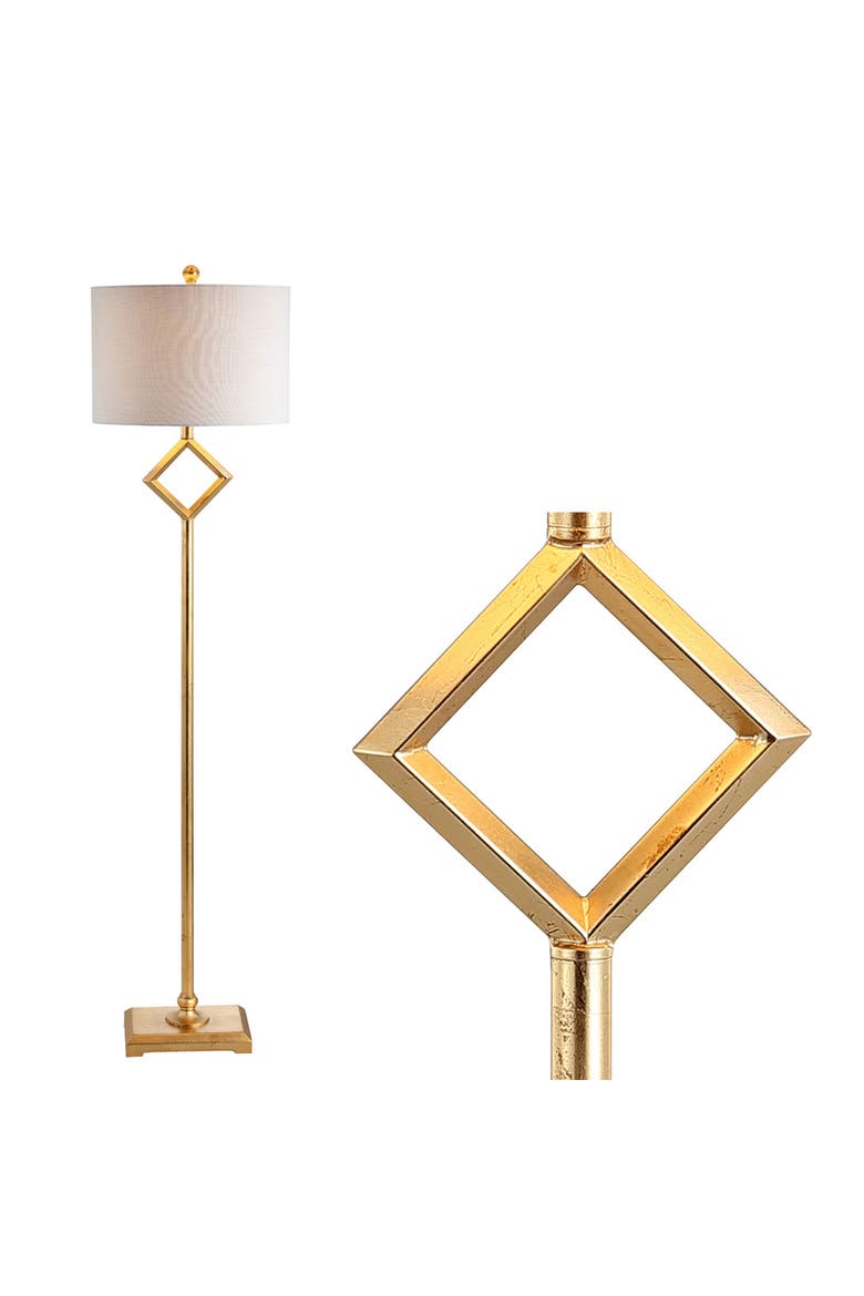 Juno Metal LED Floor Lamp, Alternate, color, Gold Leaf