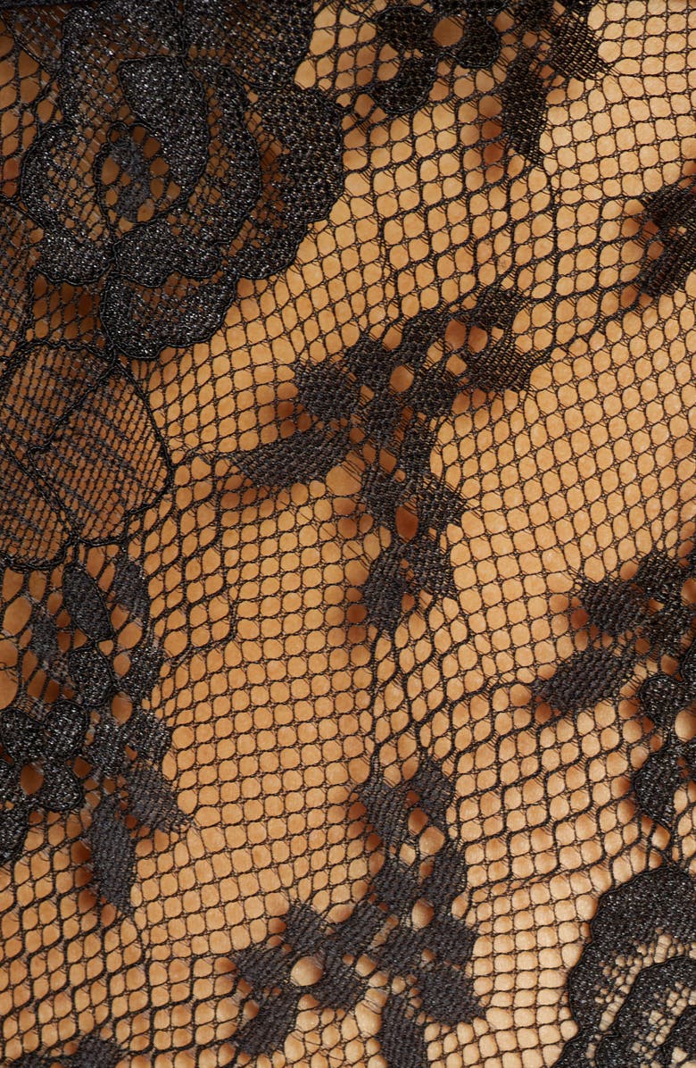 Oh La La Cheri Cutout Lace Underwire Teddy with Suspender Straps, Alternate, color,