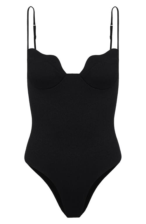 Vix Swimwear Firenze Lou Underwire One-piece Swimsuit In Black