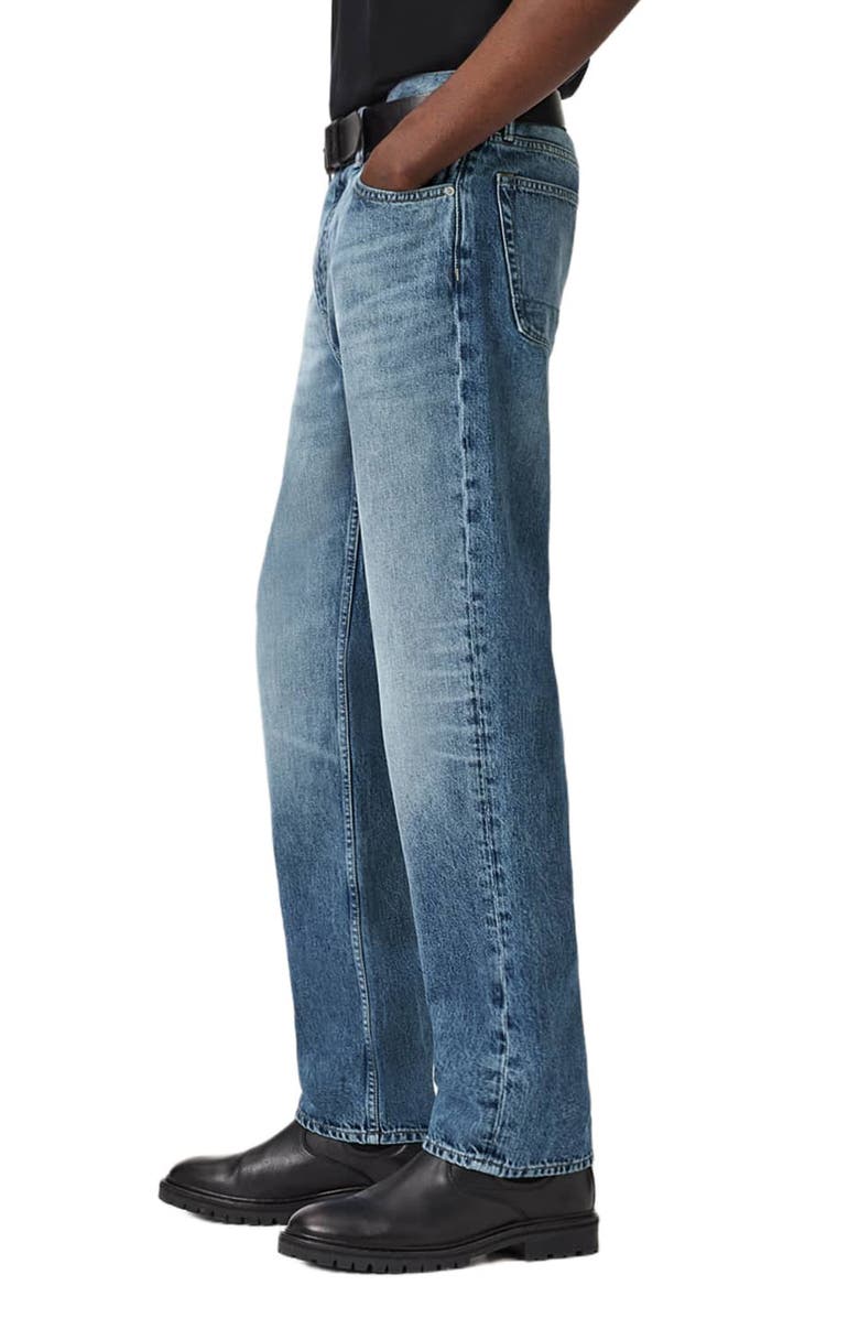 AllSaints Reid Straight Fit Jeans, Alternate, color, Light Indigo