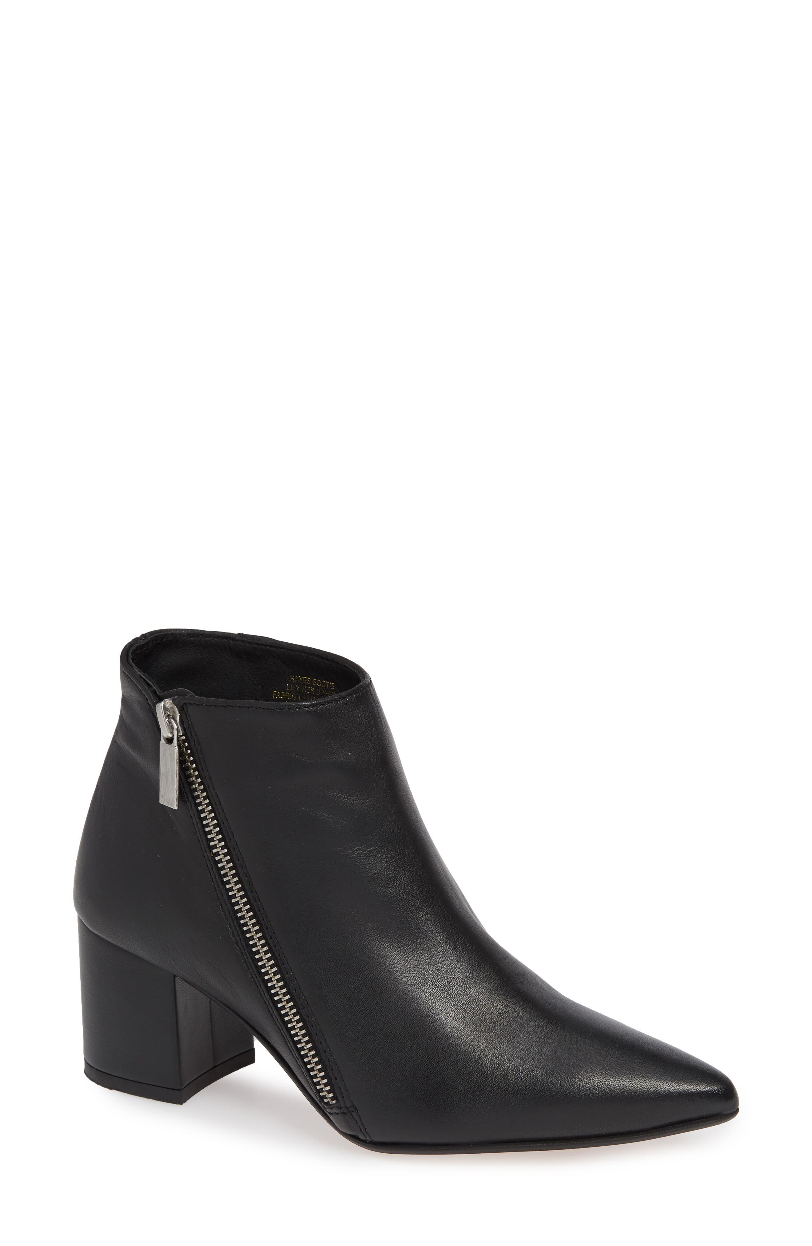 Hayes Bootie, Main, color, BLACK LEATHER