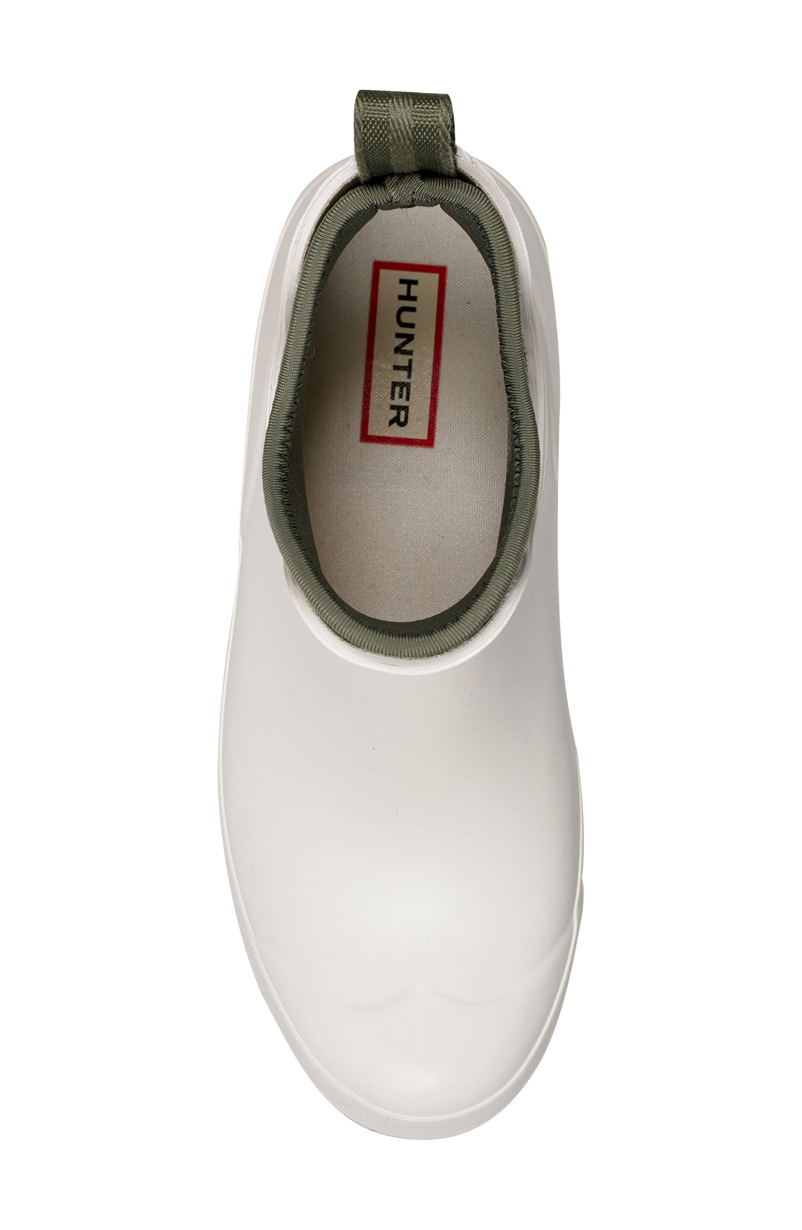Hunter Waterproof Chelsea Rain Boot, Alternate, color, White/ Olive