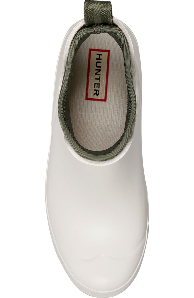 Hunter Waterproof Chelsea Rain Boot, Alternate, color, White/ Olive