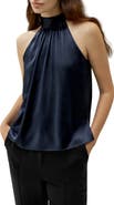 Lilysilk Minimalistic Allure Silk Halter Top