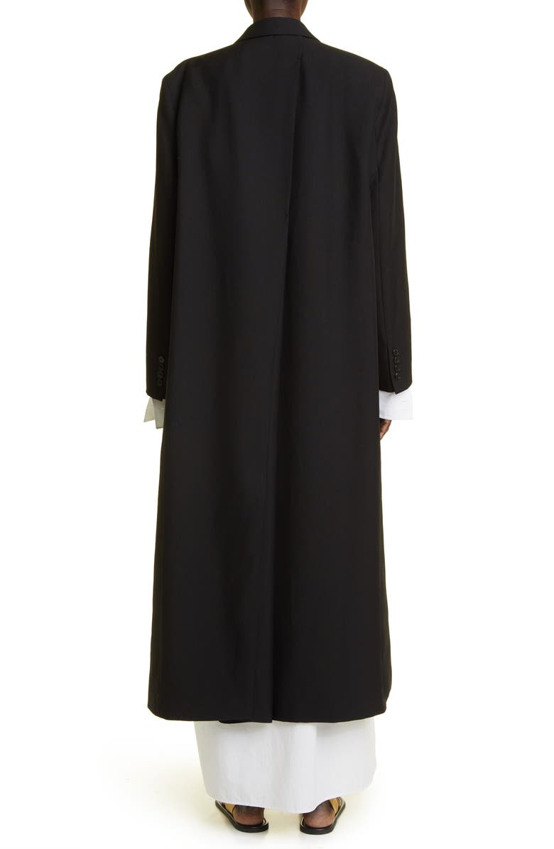 The Row Cheval Virgin Wool & Mohair Coat, Alternate, color,