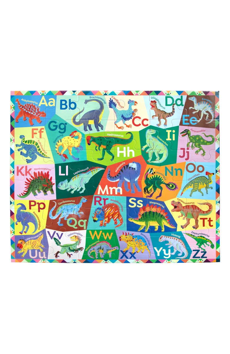 eeBoo Alphabet of Dinosaurs 36-Piece Giant Puzzle, Alternate, color,