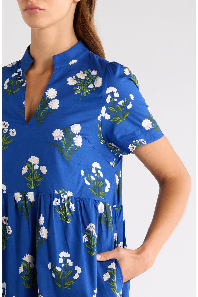 Requis Floral Print Dress, Alternate, color, DUSTY-NAVY
