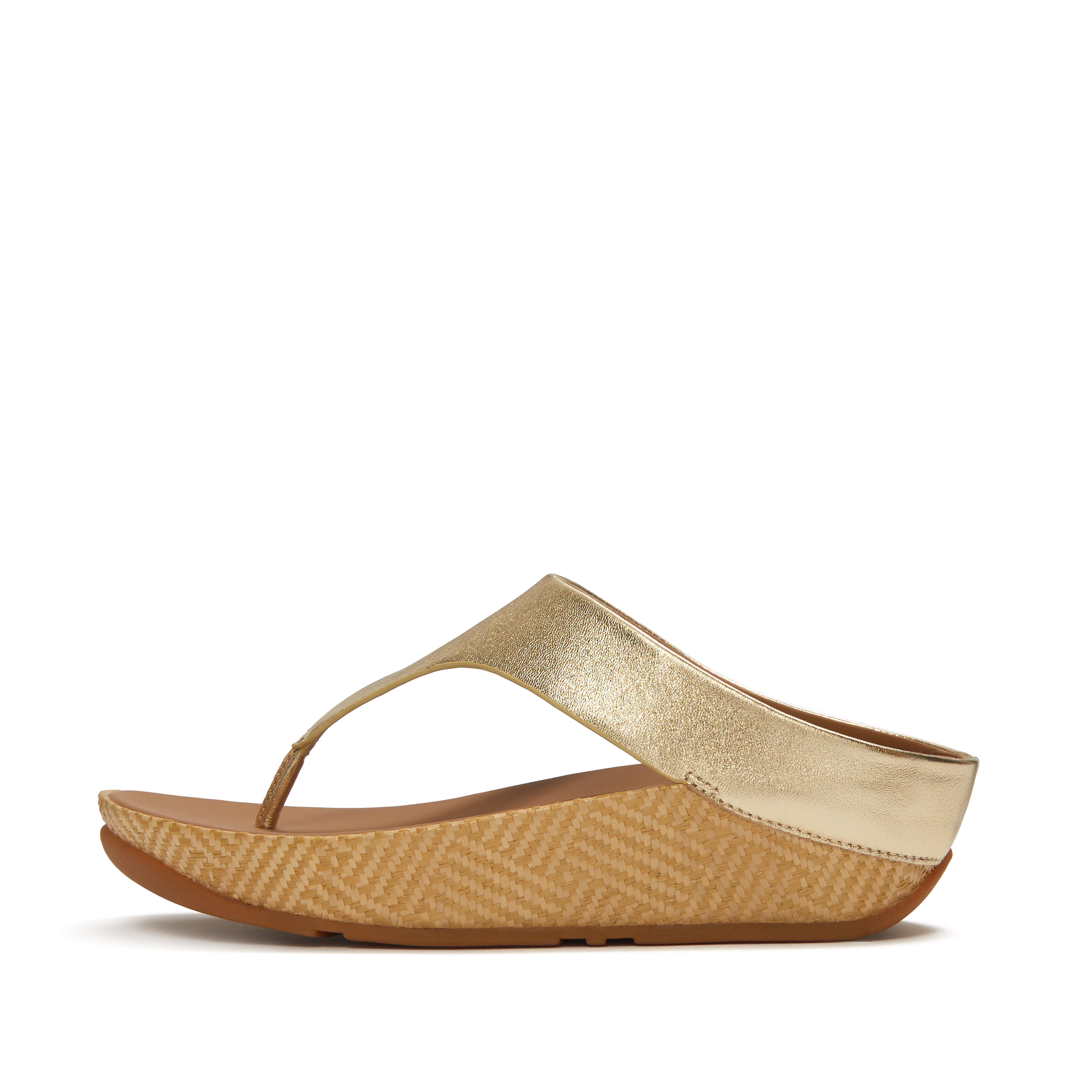 FitFlop Lulu Lux Graph-Weave Toe-Post, Alternate, color, Platino