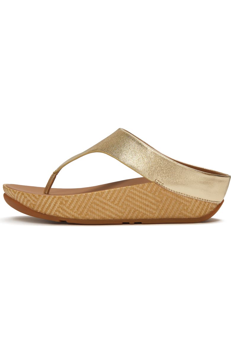 FitFlop Lulu Lux Graph-Weave Toe-Post, Alternate, color, Platino