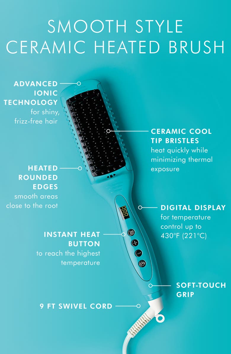 MOROCCANOIL<sup>®</sup> Smooth Style Ceramic Heated Brush, Alternate, color, 
