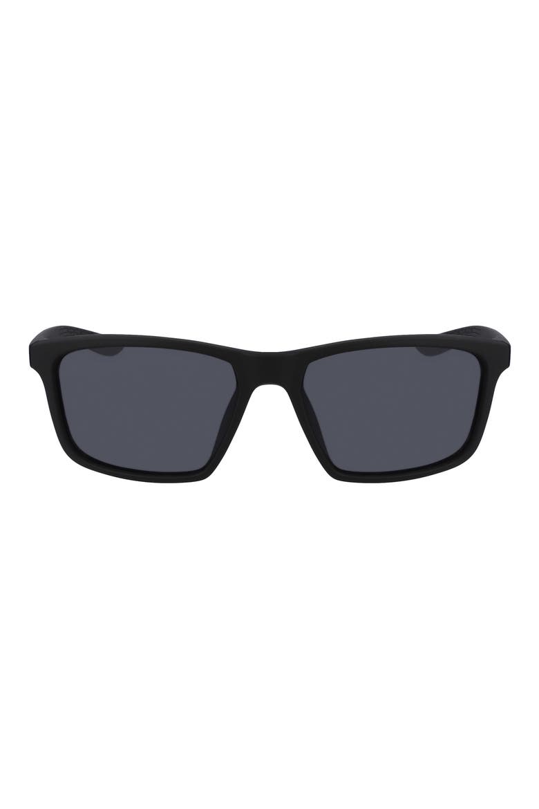 Valient 60mm Square Sunglasses, Main, color, BLACK/ DARK GREY