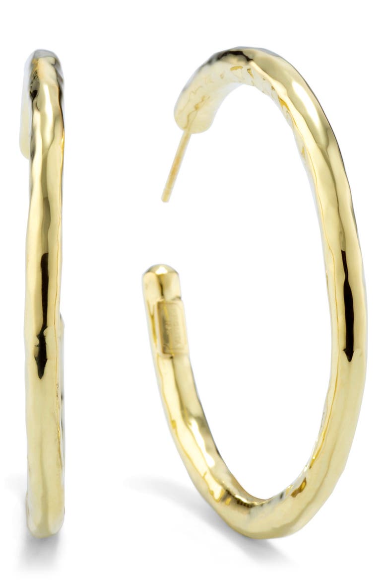 Glamazon Classico Medium Hoop Earrings, Main, color, GOLD