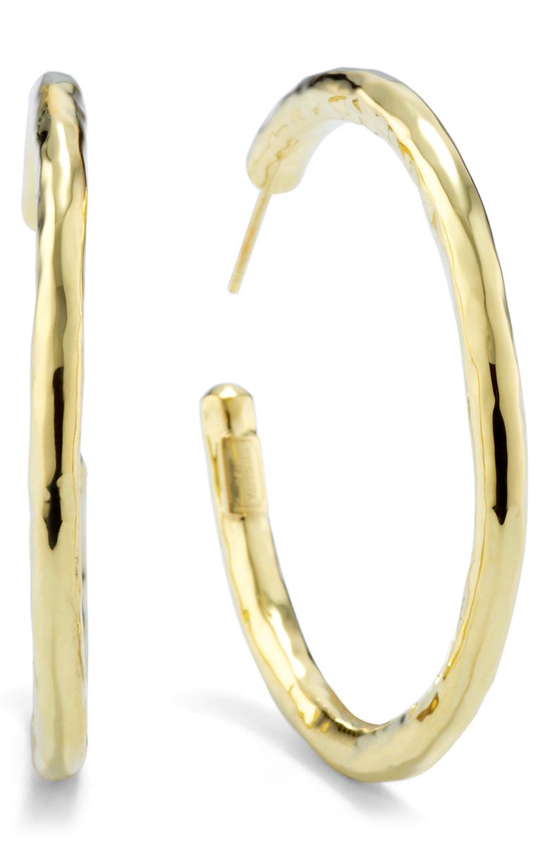 Ippolita Glamazon Classico Medium Hoop Earrings, Main, color, Gold