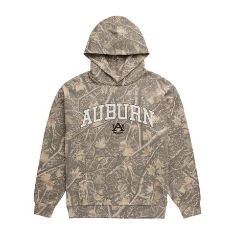 Men's Uscape Apparel  Camo Auburn Tigers Back Bay Fleece Hoodie