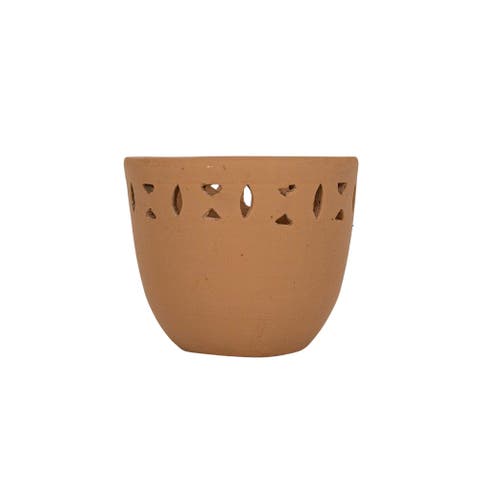 Southwest Cutout Planter Terracotta