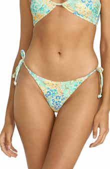 Billabong Morning Swell Tanga Side Tie Bikini Bottoms