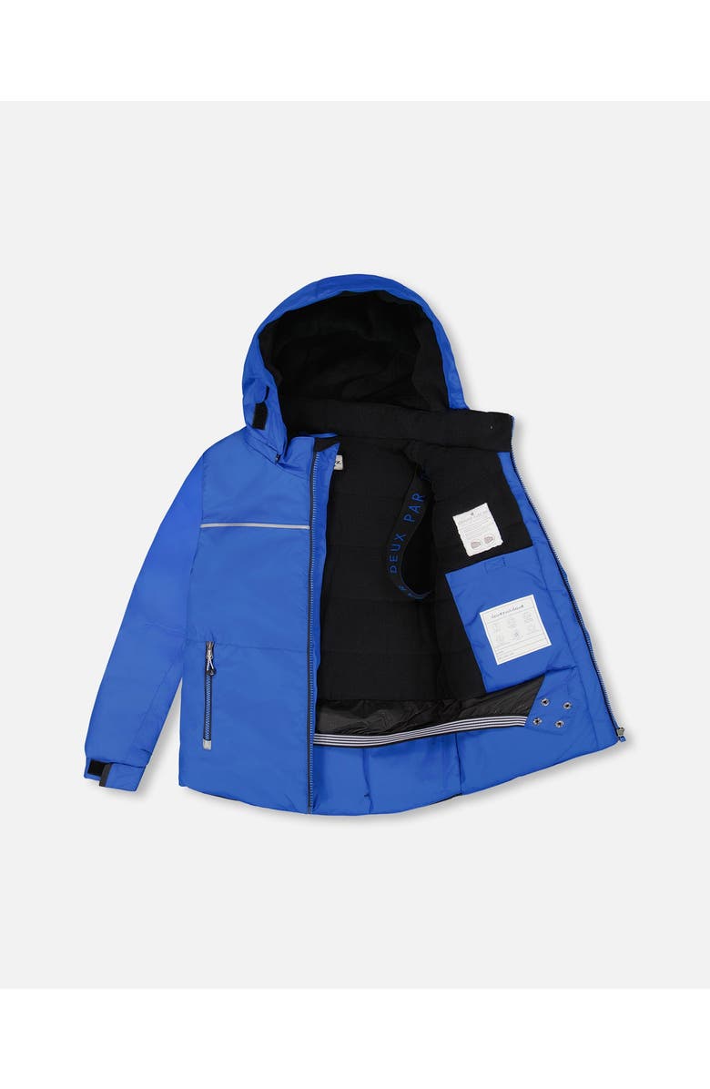 Deux par Deux Two-Piece Play Snowsuit with Contrast Jacket, Main, color, Black