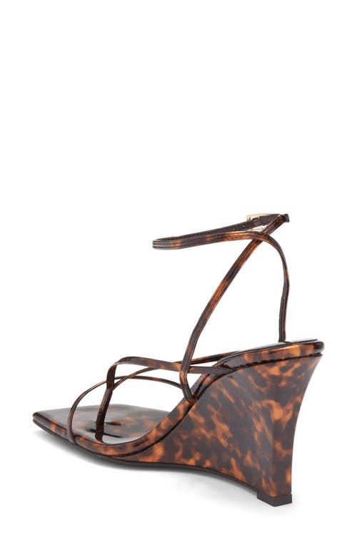 Jeffrey Campbell Herz Wedge Sandal In Brown