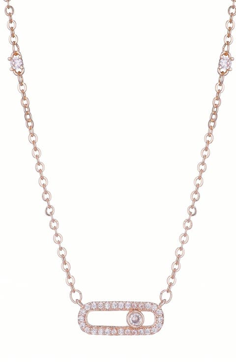 Cubic Zirconia Pendant Necklace