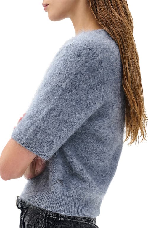 Rag & Bone Jada Brushed Cashmere Sweater In Blue