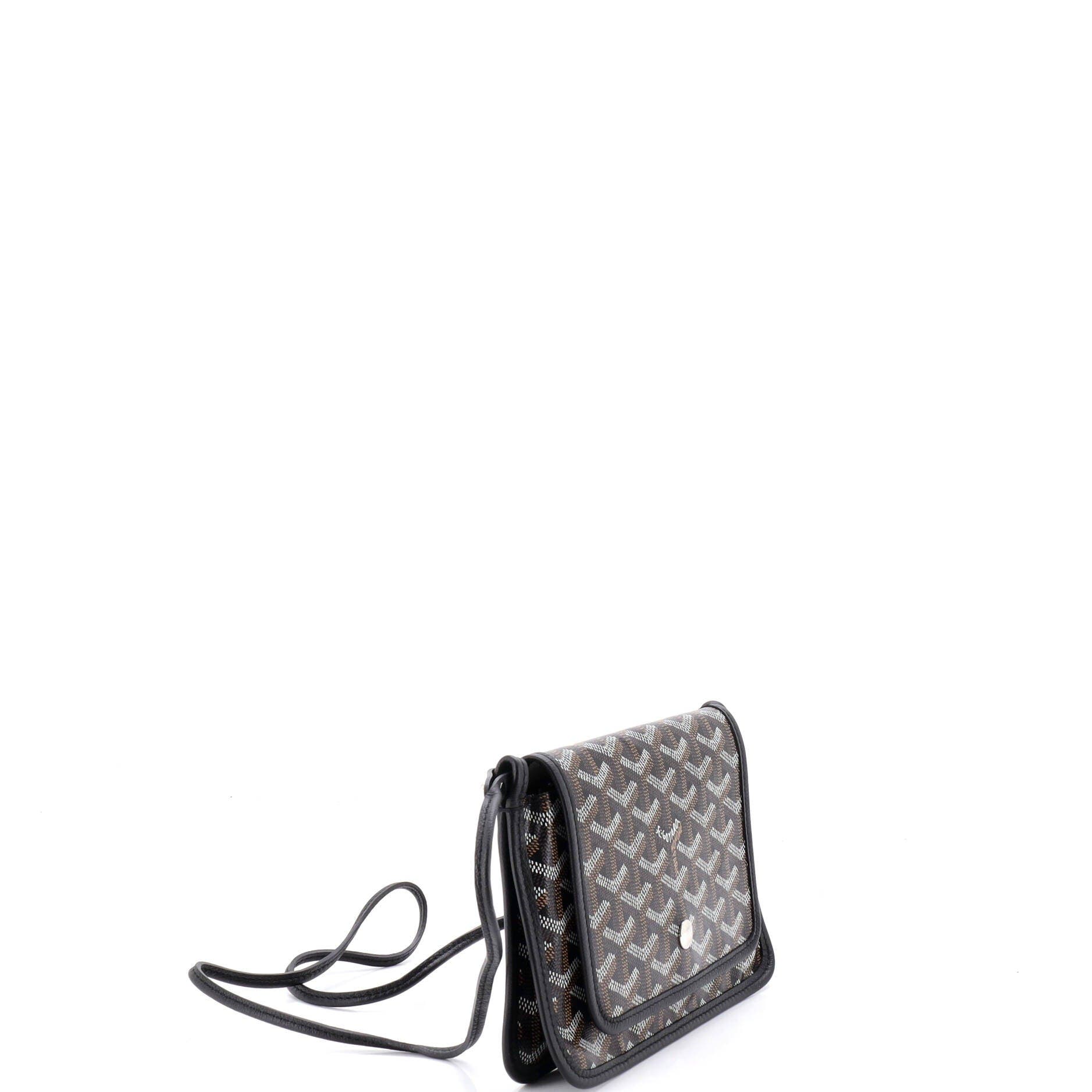 Plumet Clutch Wallet Coated Canvas, Alternate, color, Black