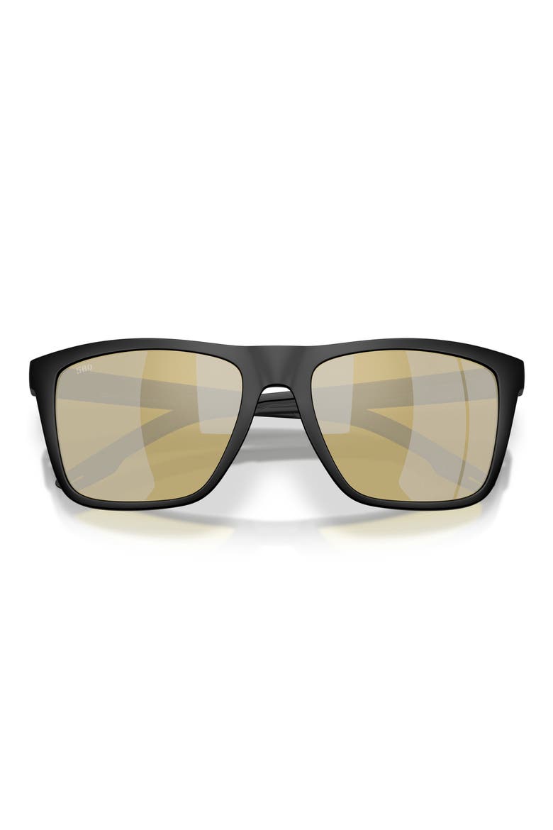 Mainsail XL 59mm Mirrored Polarized Square Sunglasses, Alternate, color, BLACK / SUNRISE SILVER 580G