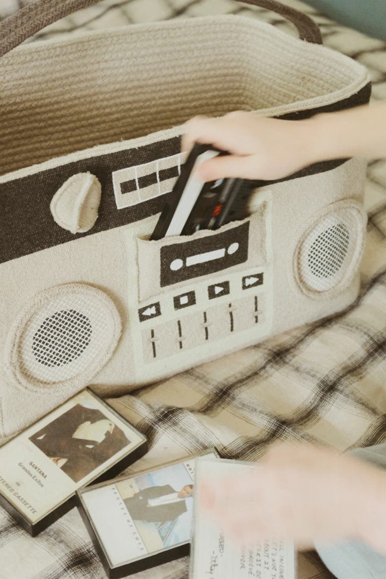 Basket Boombox, Alternate, color, New grey, Dark grey, White