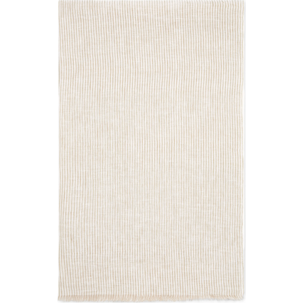 Brunello Cucinelli Linen Scarf In Beige