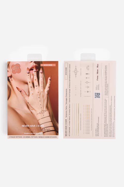 Boho Babe Temporary Tattoo Set Boho Festival Tattoos