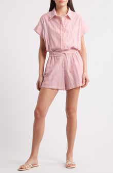 Faithfull the Brand Zion Stripe Cotton Romper