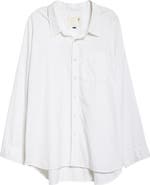 R13 Oversize Oxford Button-Up Shirt