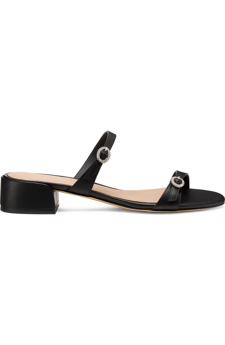 Stuart Weitzman <p>Ginger Crystal Slide Sandal (Women)</p>, Alternate, color, Black