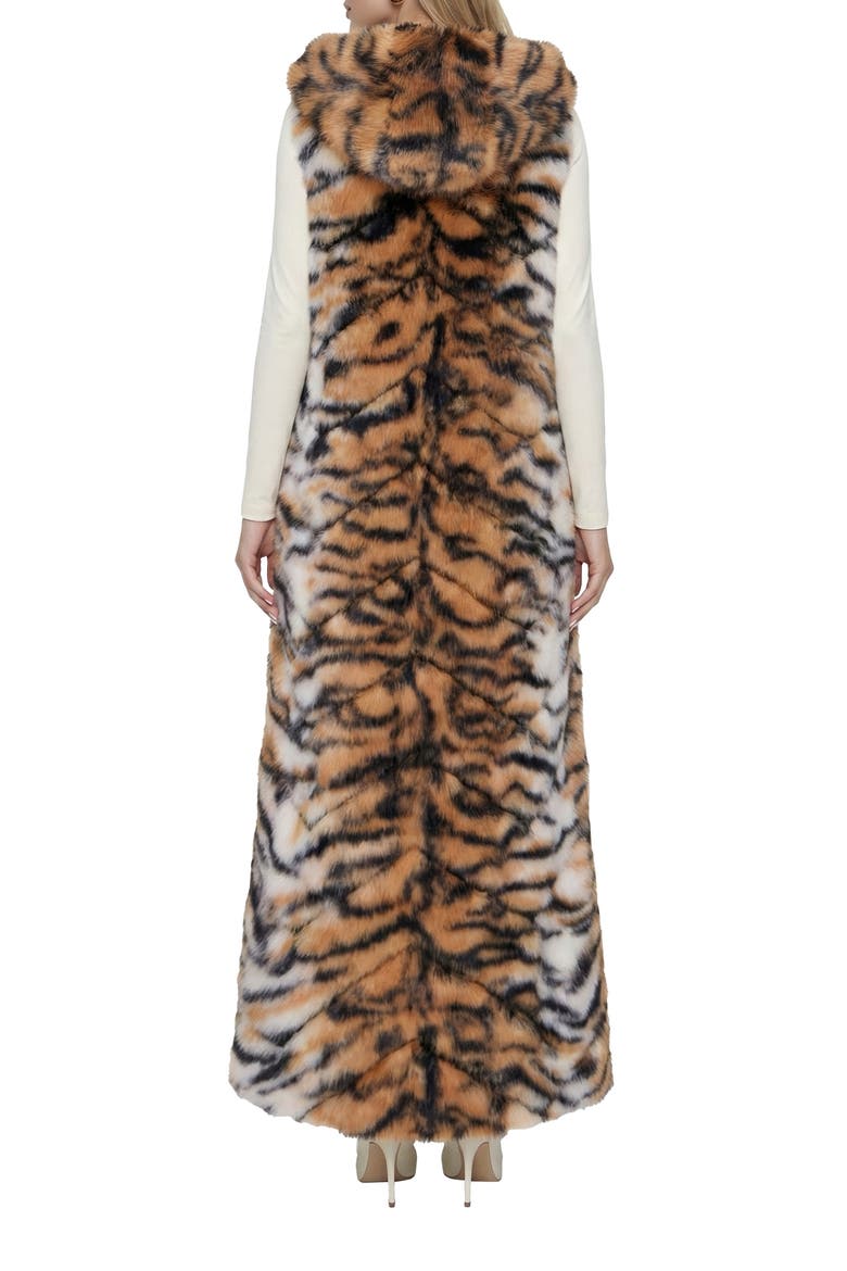 Fur-Free Fox (Faux Fur) Hooded Vest, Alternate, color, TGR