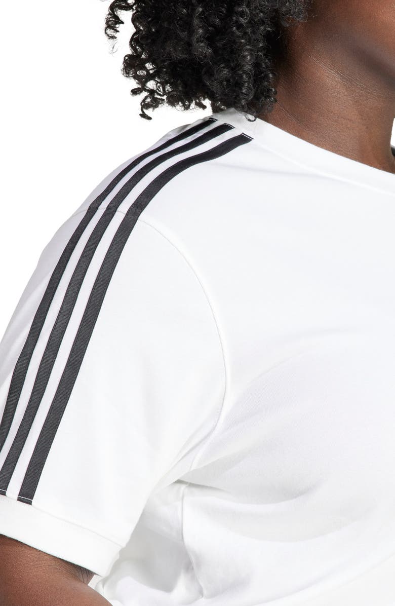 adidas Adicolor 3-Stripes T-Shirt, Alternate, color, White