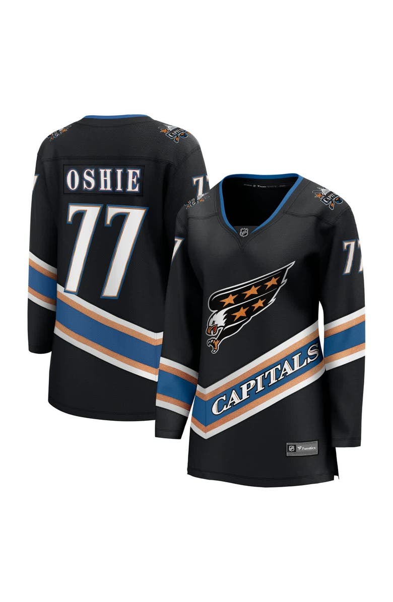 FANATICS Women's Fanatics TJ Oshie Black Washington Capitals Alternate 50th Anniversary Premier Breakaway Player Jersey, Alternate, color, Black