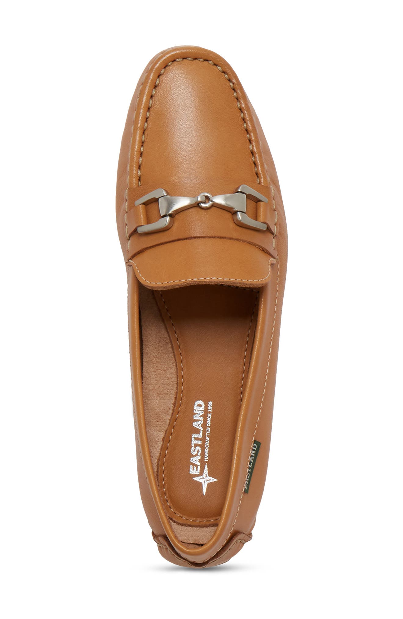 Eastland Olivia Leather Loafer, Alternate, color, Camel