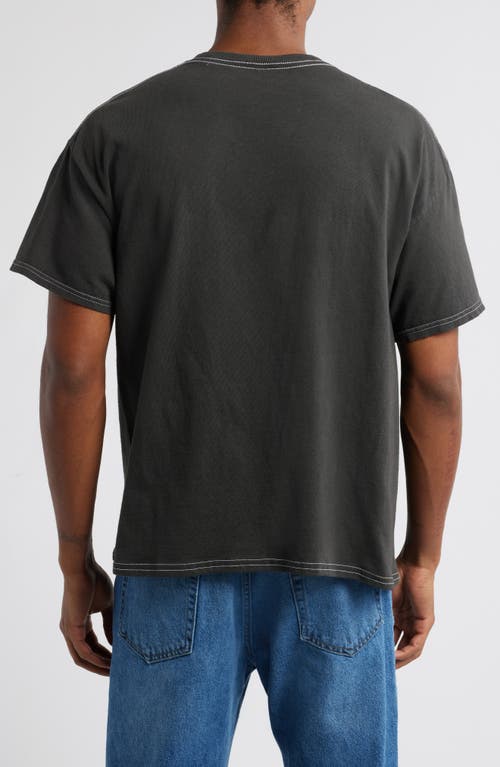 Shop Goodie Two Sleeves Chevrolet Cotton Graphic T-shirt In Black Pigment Dye