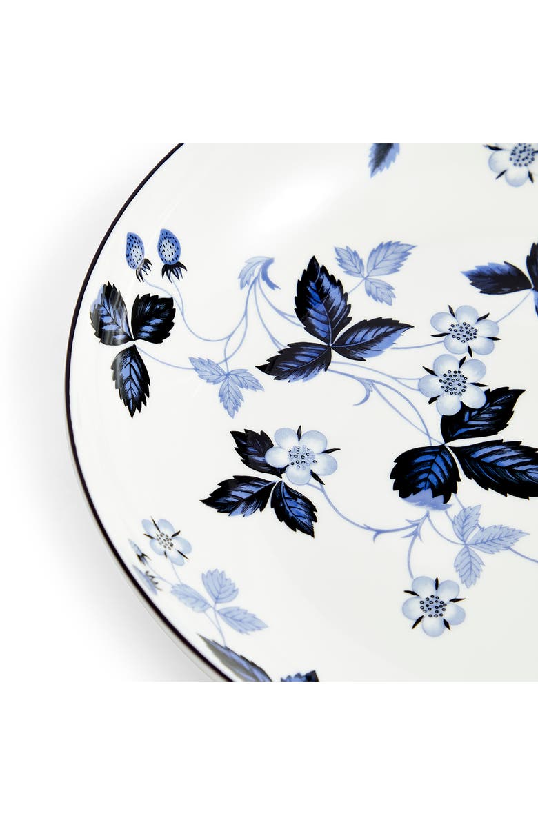 Wedgwood Wild Strawberry Inky Blue Bone China Pasta Bowl, Alternate, color, Blue