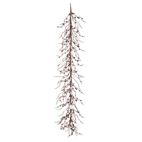 60 Inch Multicolor Patriotic Twigs and Stars Garland for July 4th Celebrations Banners and Garlands Foam Decor