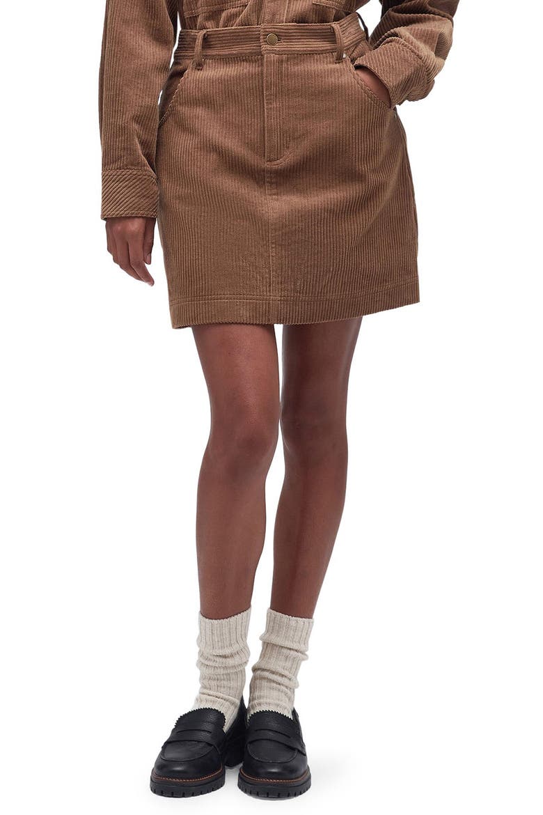 Oakfield Corduroy Skirt, Main, color, TAUPE