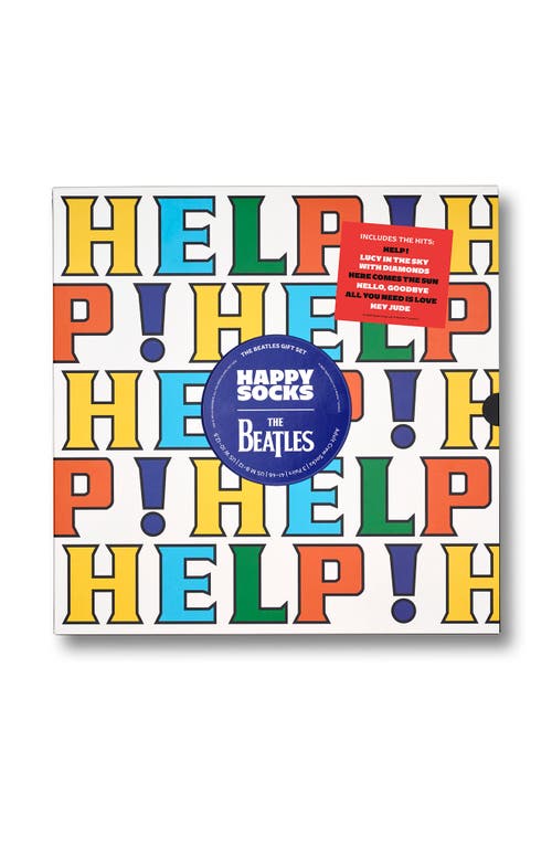 Happy Socks Assorted 6-pack The Beatles Socks Gift Box In Multi