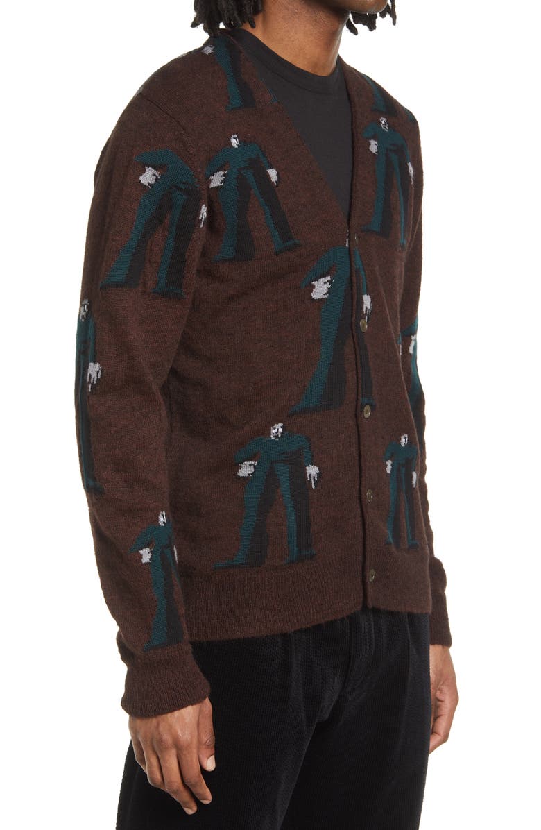 Wood Wood Kalle Jacquard Cardigan, Alternate, color, 